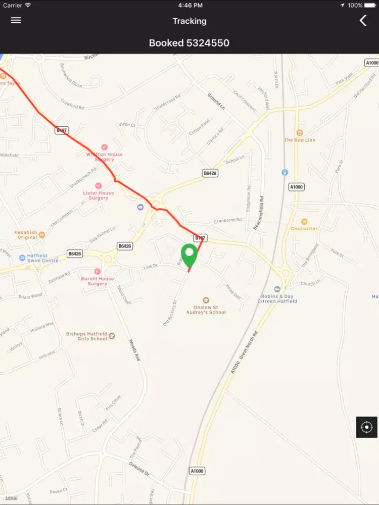 Capturas de tela do AAA Taxis and Private Hire iPad 