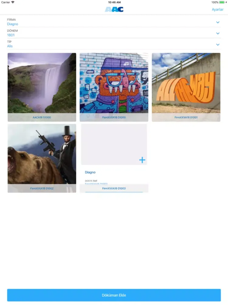 Скриншоты AAC iPad 