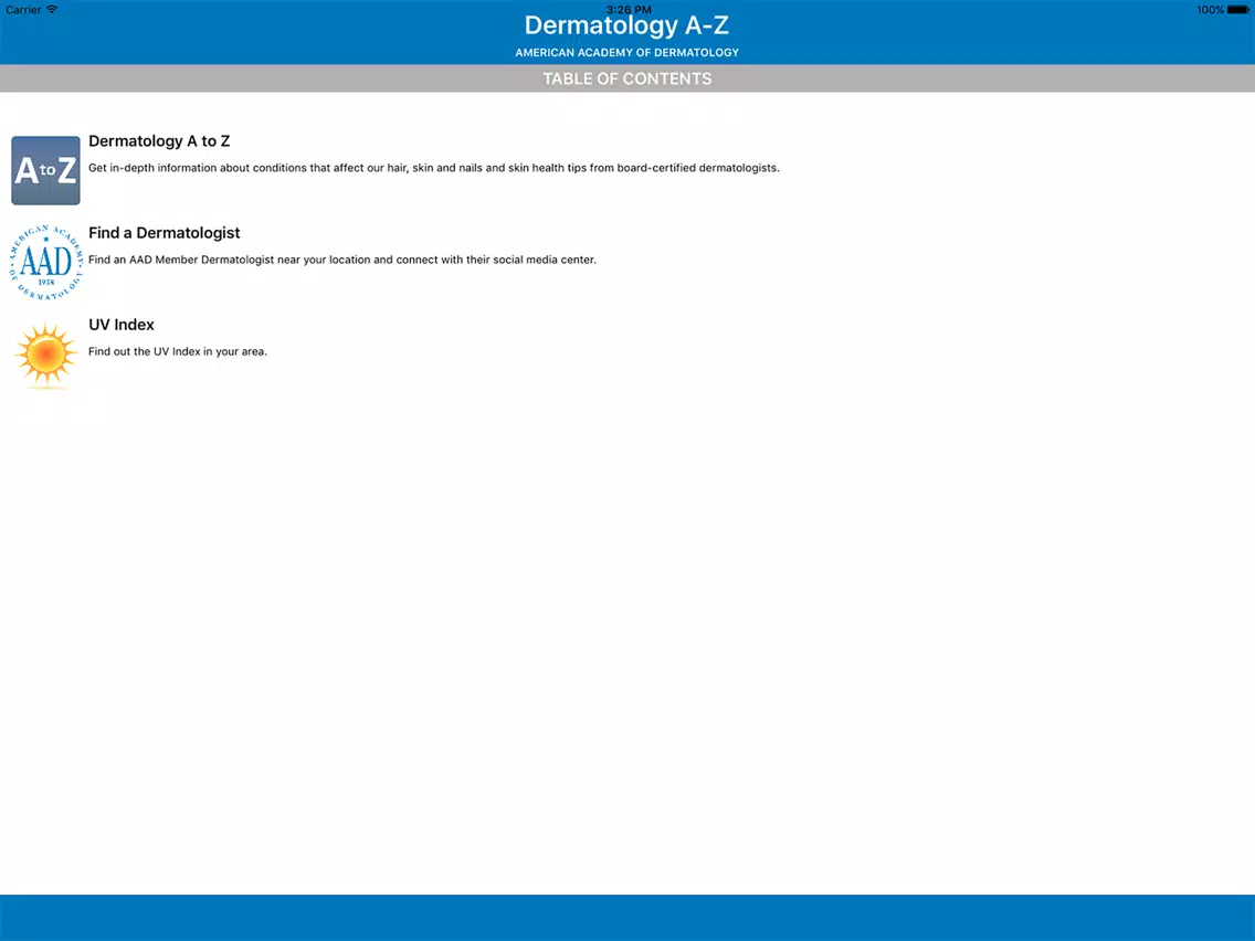 صور Dermatology A-Z iPad 