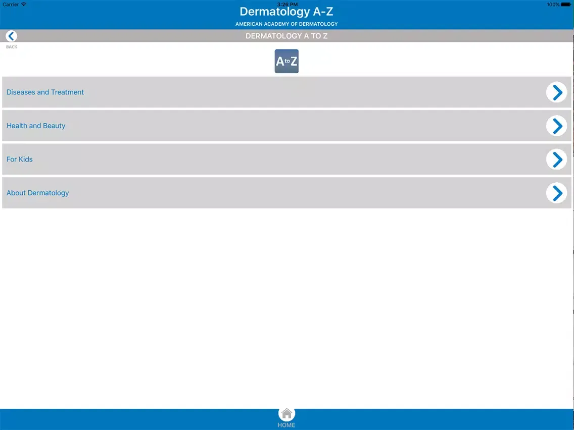 Captures d'écran de Dermatology A-Z iPad 