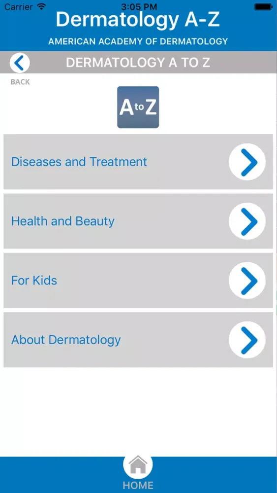 Captures d'écran de Dermatology A-Z