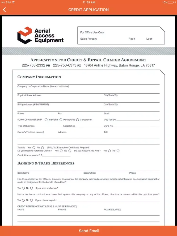 Aerial Access Equipment iPad  স্ক্রিনশট
