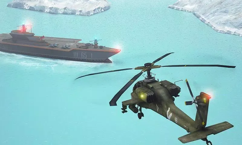 Modern Copter Warship Battle Screenshots
