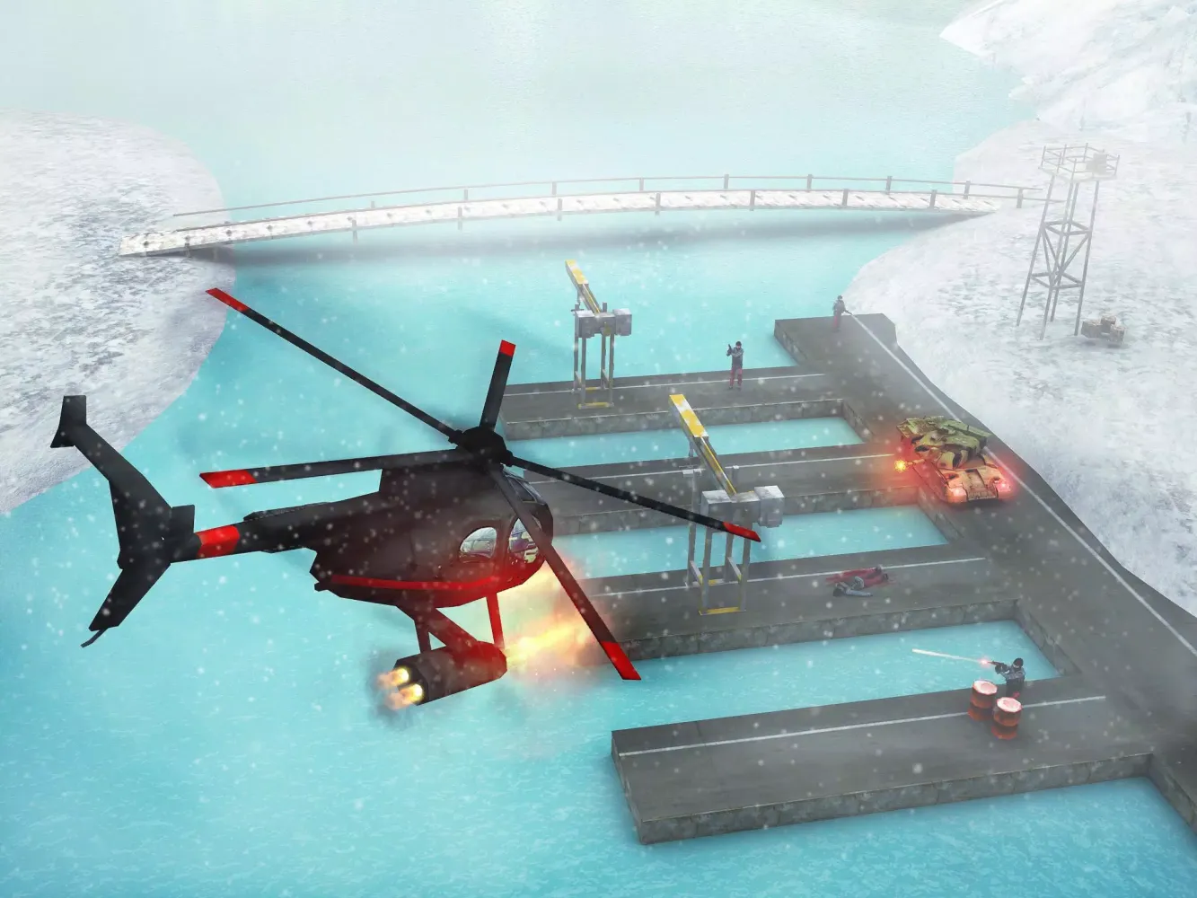 Modern Copter Warship Battle Screenshots