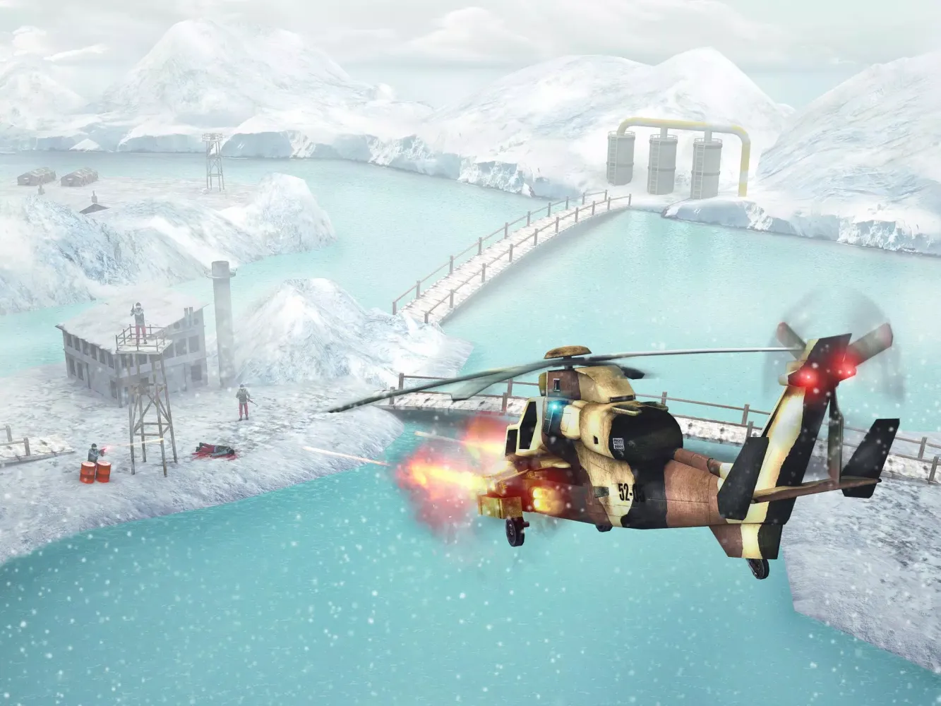 Modern Copter Warship Battle Screenshots