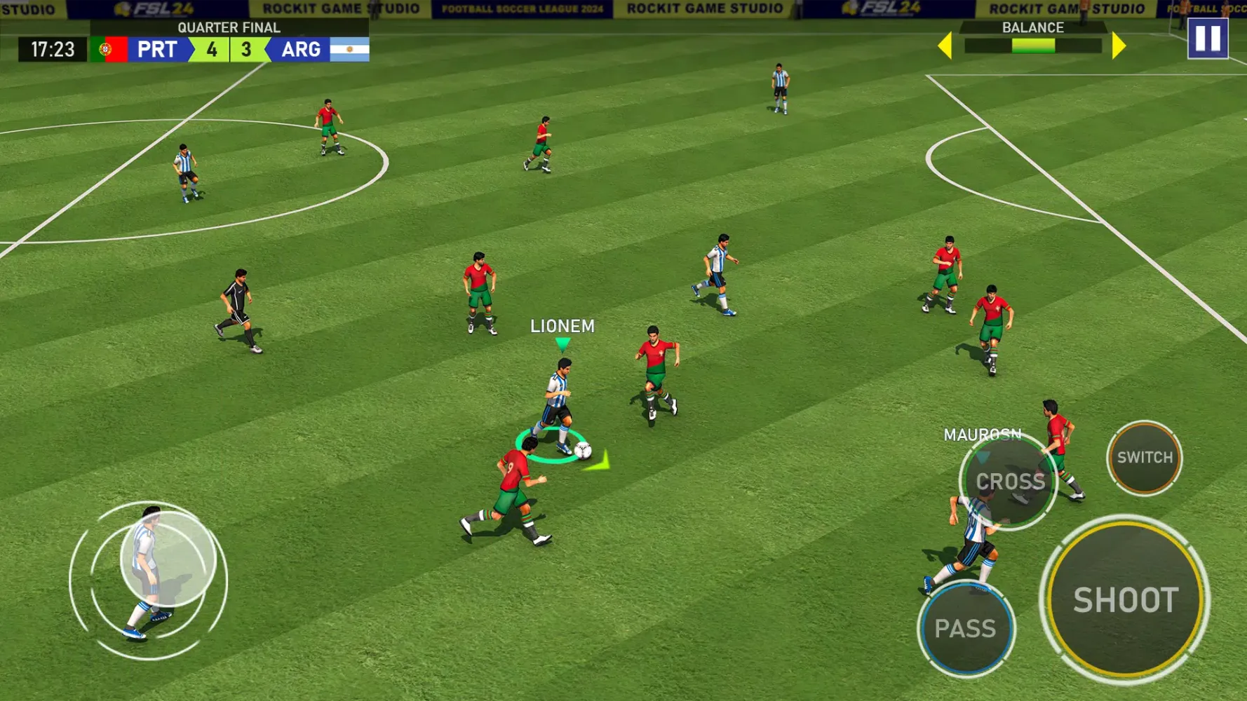 Capturas de tela do FSL 24 League : Soccer Game