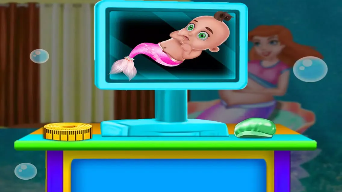 Capturas de tela do Mermaid Pregnancy Checkup Care