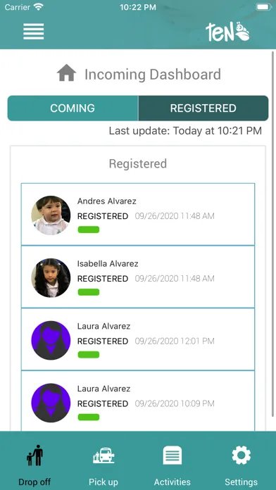 Capturas de pantalla de TEN Childcare App