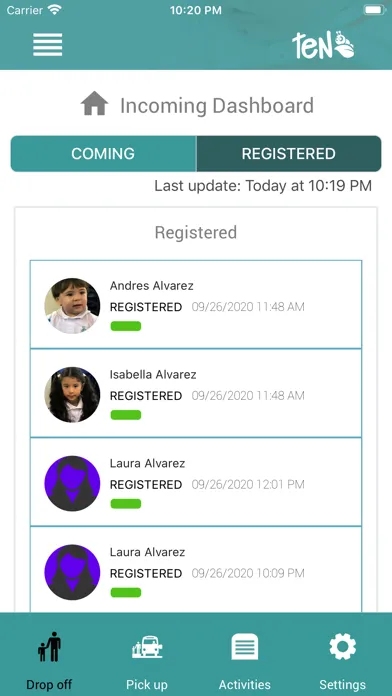 Capturas de pantalla de TEN Childcare App