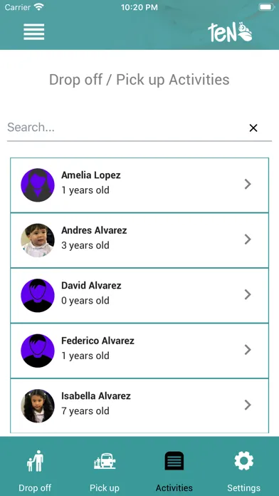 Capturas de pantalla de TEN Childcare App