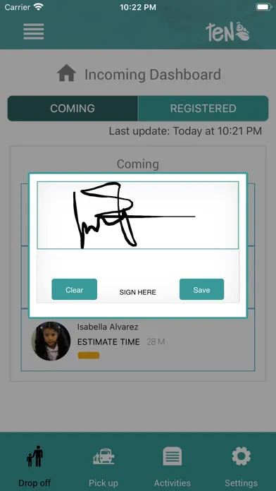Capturas de pantalla de TEN Childcare App
