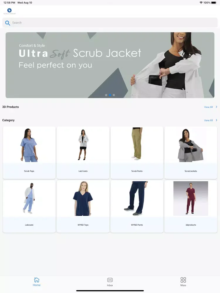 Capturas de tela do Spectrum Uniforms iPad 