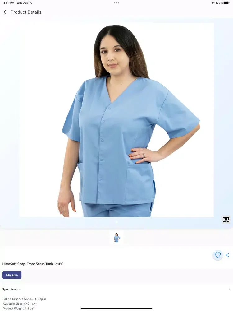 Capturas de tela do Spectrum Uniforms iPad 