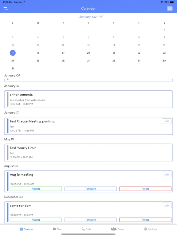 Vee Call iPad  স্ক্রিনশট