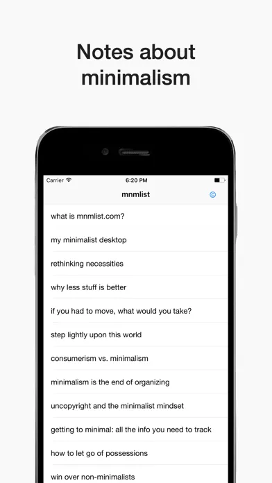 Minimalist: less is the answer Screenshots