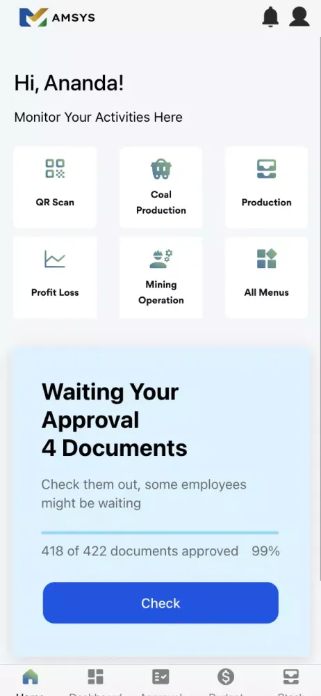 Amsys Mobile Screenshots