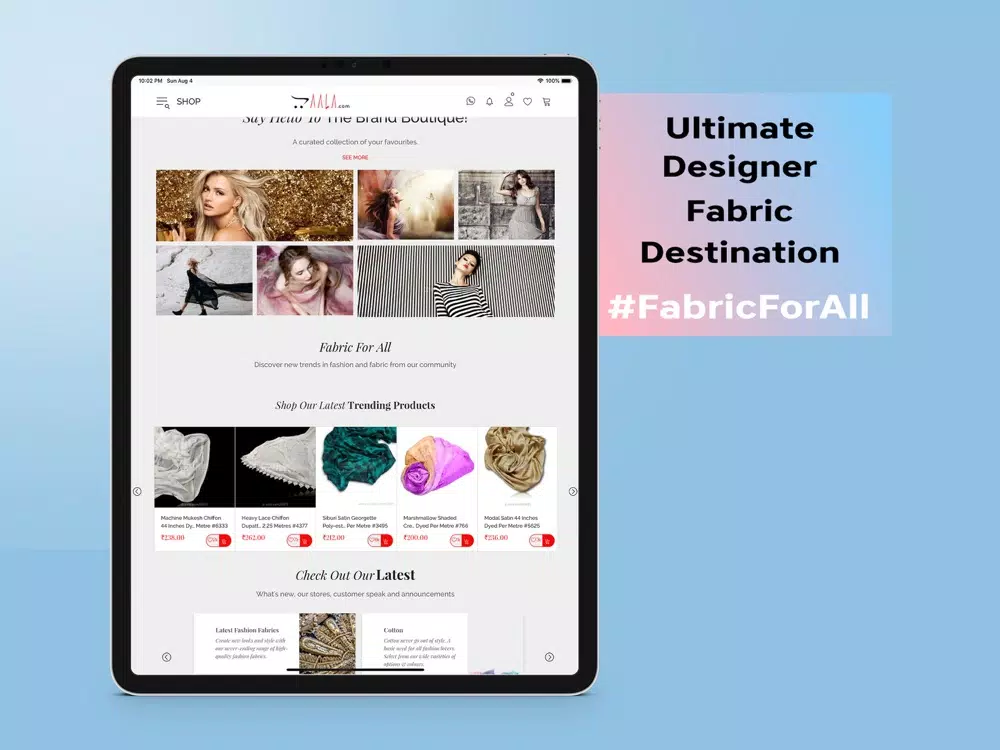 AALA - Fabric For All iPad  स्क्रीनशॉट