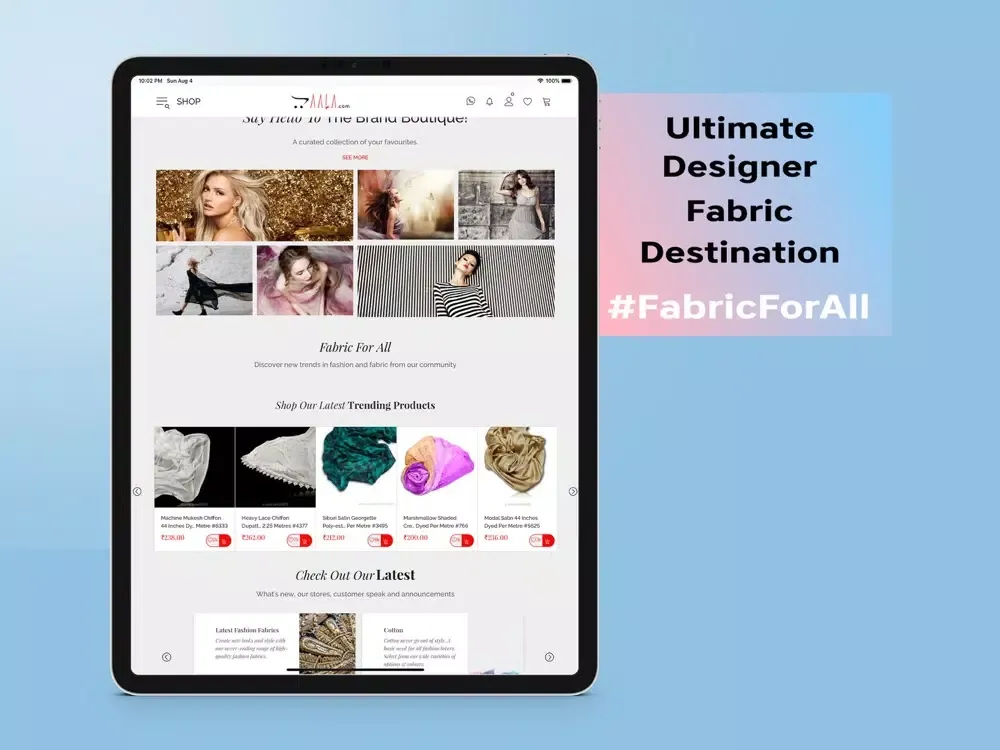 ภาพหน้าจอของ AALA - Fabric For All iPad 