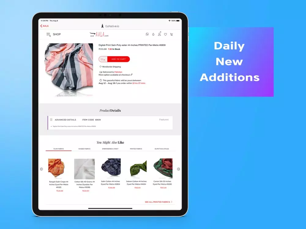 AALA - Fabric For All iPad  स्क्रीनशॉट