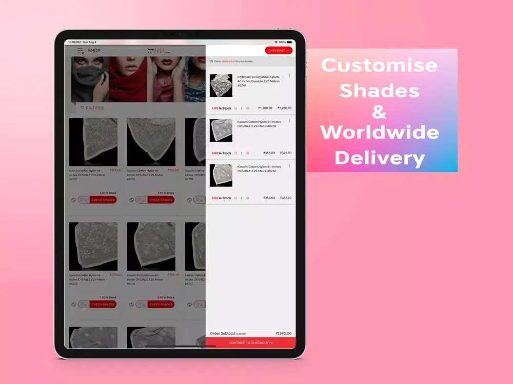ภาพหน้าจอของ AALA - Fabric For All iPad 