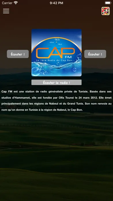 CAP FM |  إذاعة كاب إف إم تونس Ekran Görüntüleri