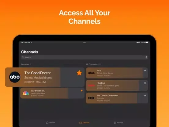 Remote Control Orange TV iPad  スクリーンショット