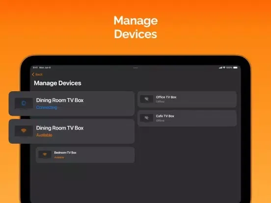 Remote Control Orange TV iPad  スクリーンショット