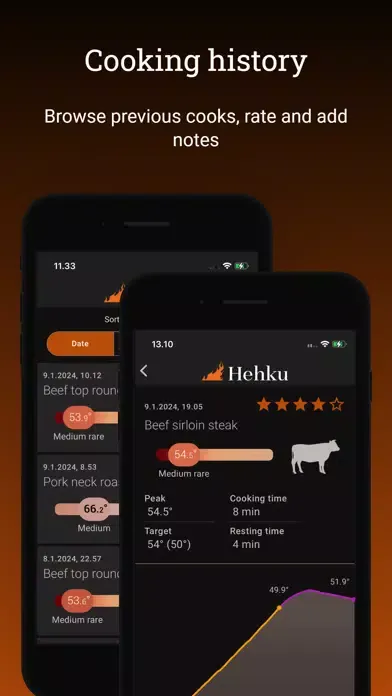 Hehku - meat thermometer Screenshots