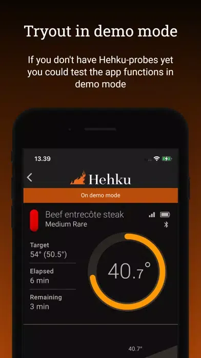 Hehku - meat thermometer Screenshots