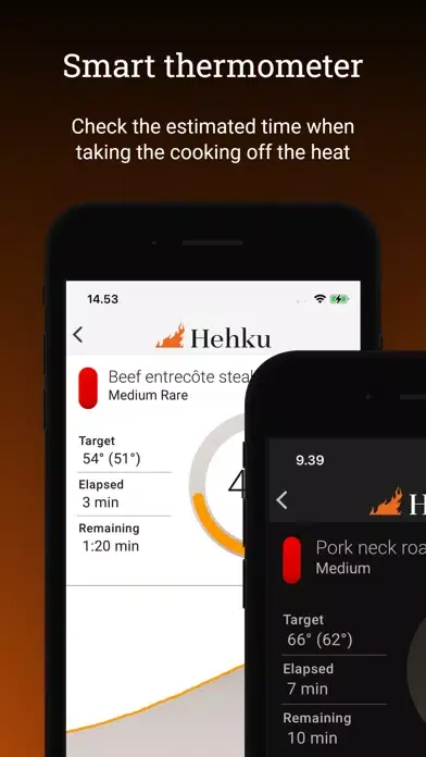 Hehku - meat thermometer Screenshots