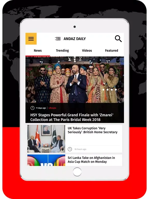 Andaz Daily iPad  Screenshots