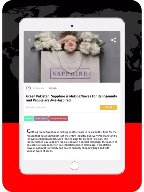 Andaz Daily iPad  Screenshots