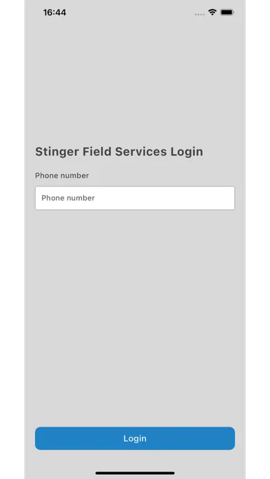 Tangkapan layar Stinger Field Services