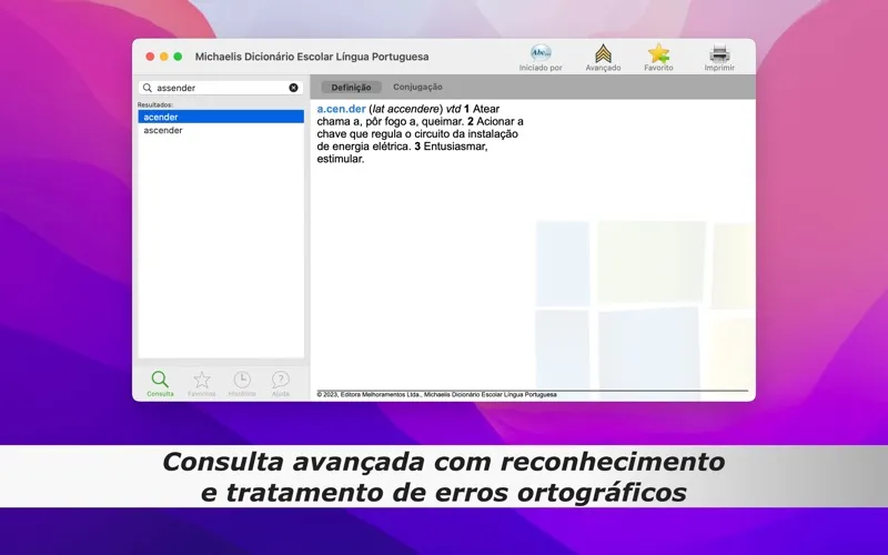 Capturas de pantalla de Michaelis Escolar: Português