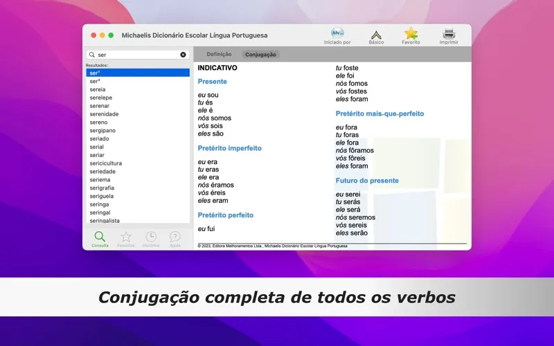 Capturas de pantalla de Michaelis Escolar: Português