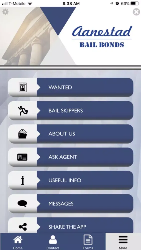 Captures d'écran de Aanestad Bail Bonds