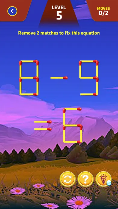 Tangkapan layar Matchsticks: Matches Braingame