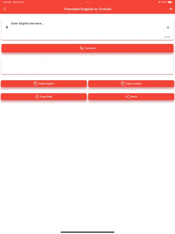 Learn Turkish From English iPad  स्क्रीनशॉट