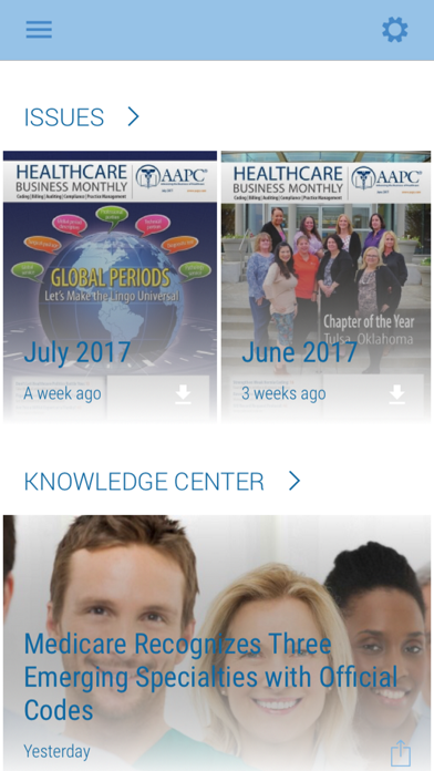 AAPC Content Screenshots