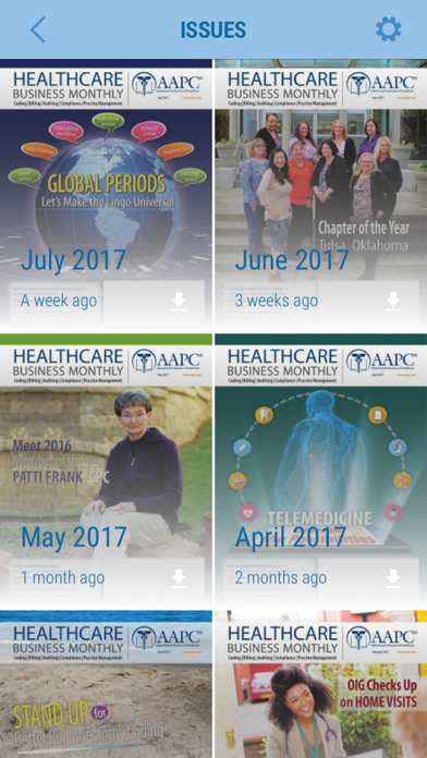 AAPC Content Screenshots