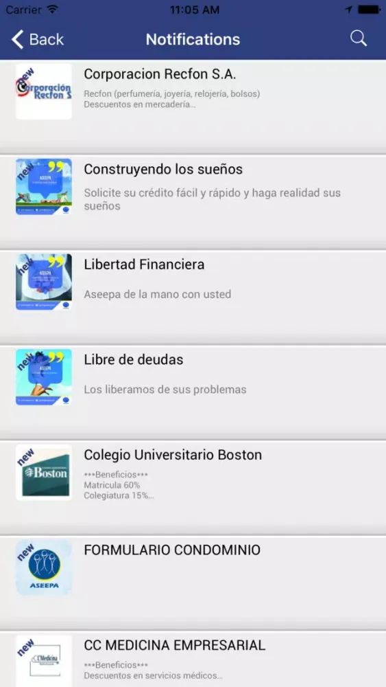 Capturas de pantalla de ASEEPA
