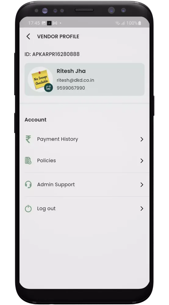 AR Vendor Screenshots