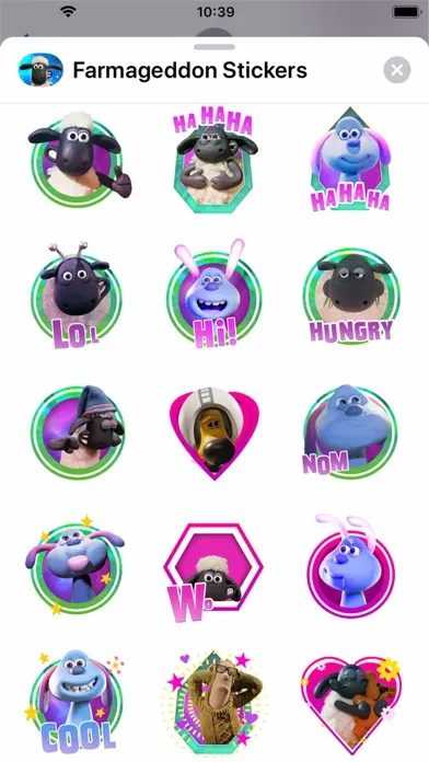 Captures d'écran de Farmageddon Stickers