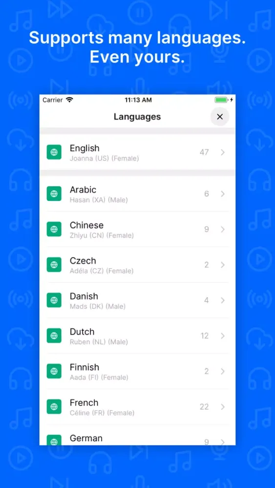 Zrzuty ekranu Playpost: Listen to articles