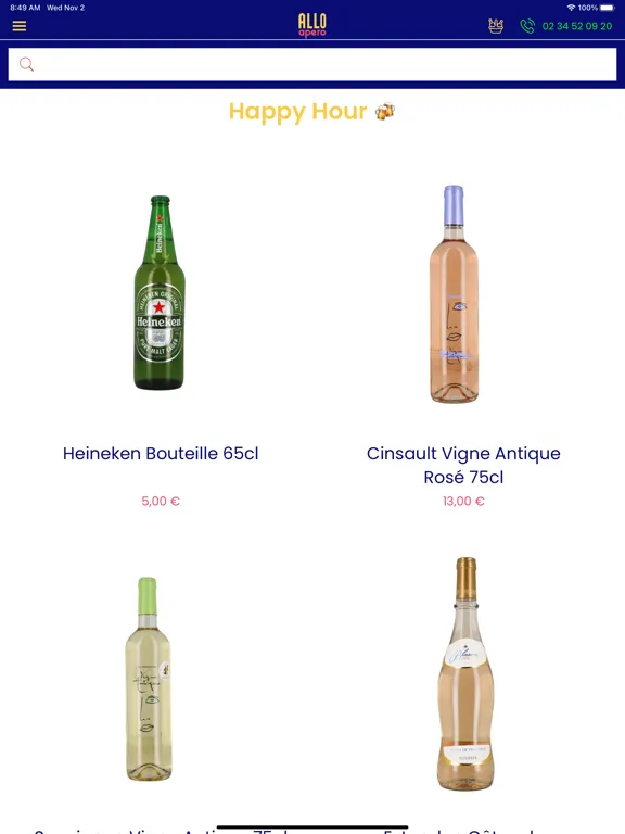 Allo Apero Rennes - Livraison iPad  Screenshots