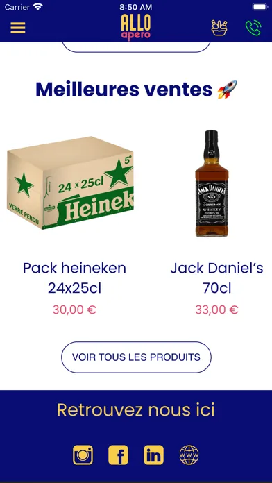 Allo Apero Rennes - Livraison Screenshots