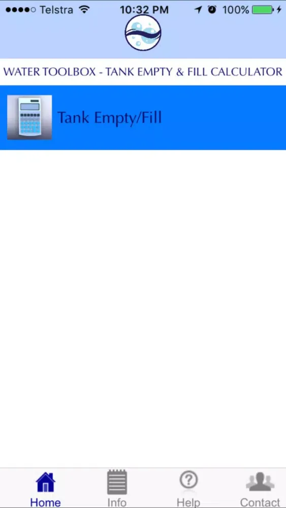Tangkapan layar Tank Empty & Fill Calculator by Water Toolbox