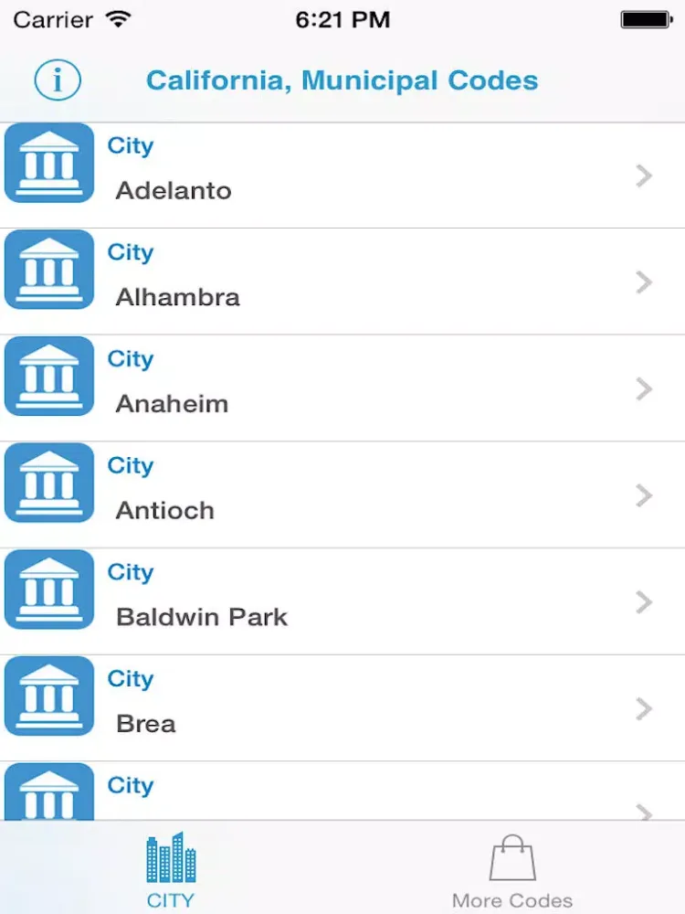 صور California City Municipal Code (CA Codes) iPad 