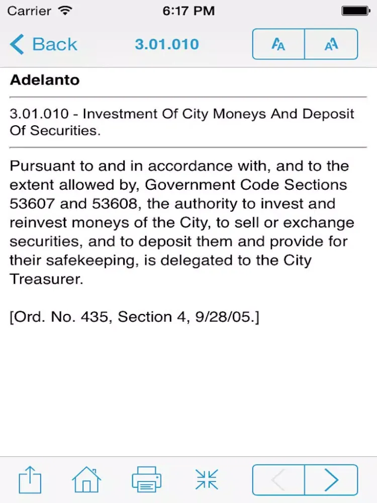 صور California City Municipal Code (CA Codes) iPad 