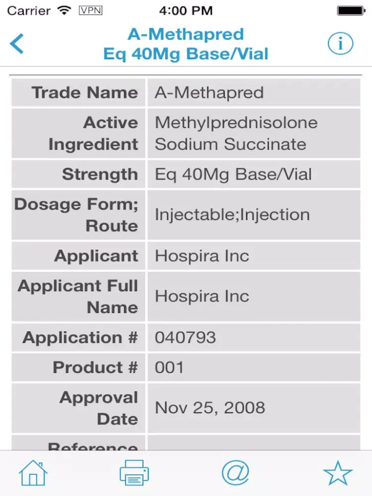 Скриншоты Drug & Medications (Orange Book for FDA Approved Drugs, Tablets & Pills) iPad 